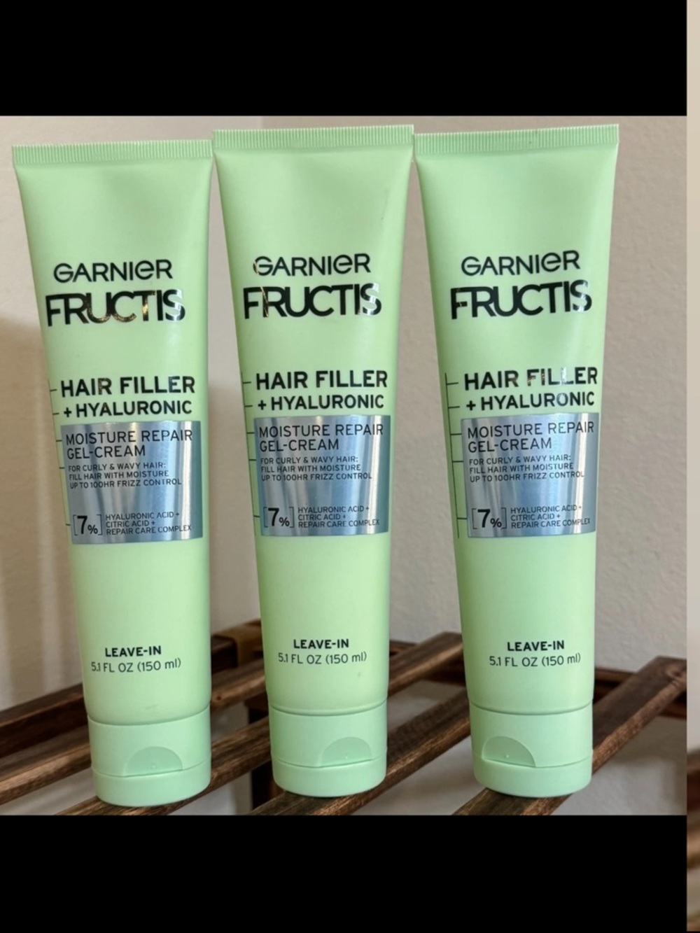 Garnier Fructis Hair Filler + Hyaluronic Gel-Cream Tube - 3 tubes
